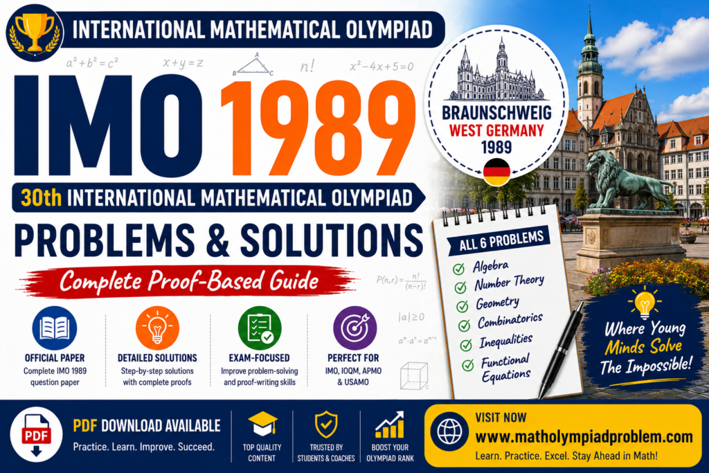 IMO 1989 Problems and Solutions imo 1989 image