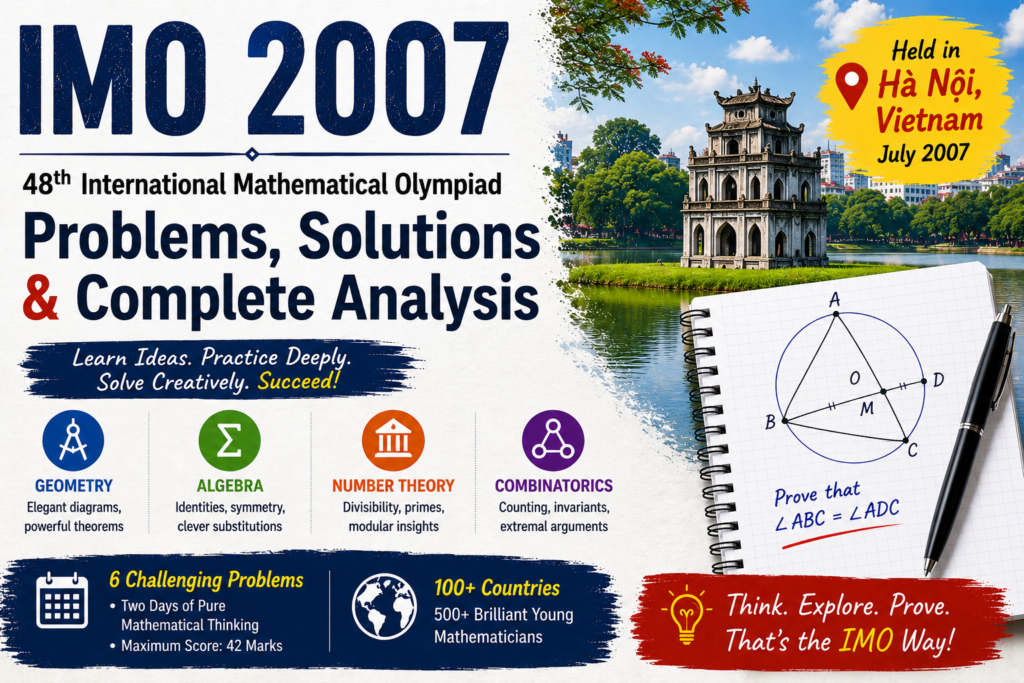 International Mathematical Olympiad 2007 imo2007 image