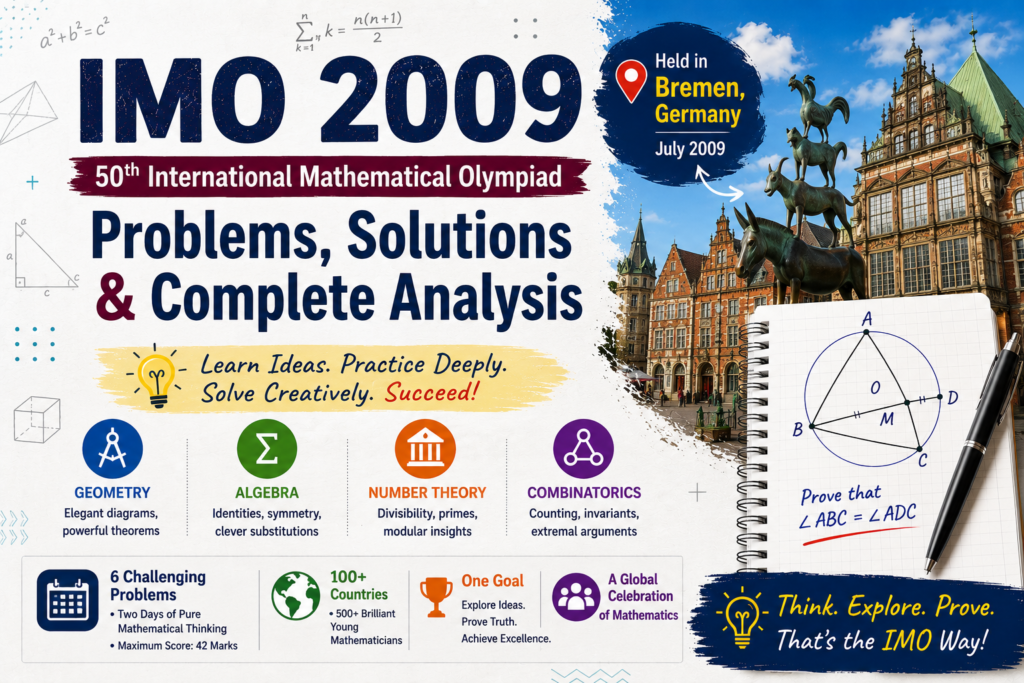 Complete Guide to the 50th International Mathematical Olympiad 2009 imo2009 image